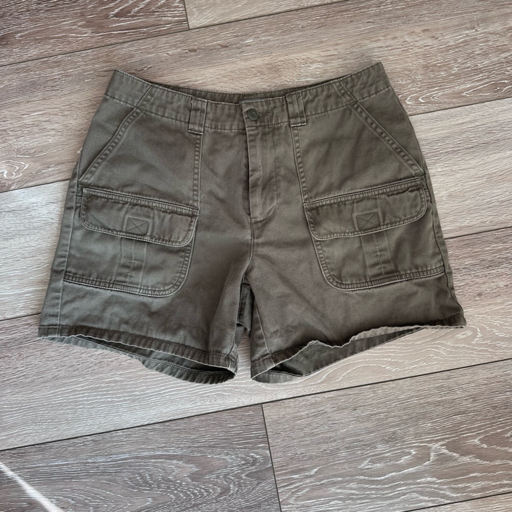 Olive Green Cargo Shorts